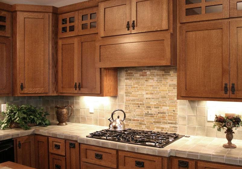 Craftsman Kitchen Wood Cabinets