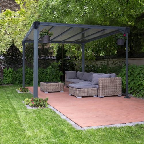 Milano Aluminum Flat Top Gazebo