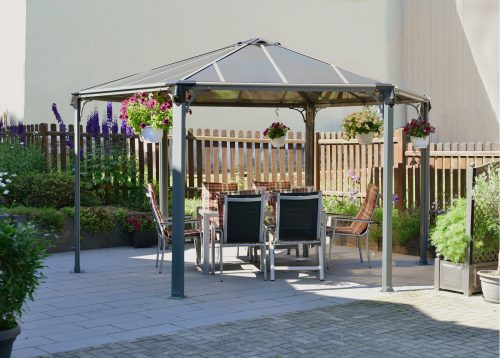 Monaco Metal Patio Tinted Top Gazebo