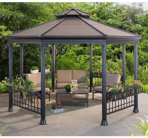 Sunjoy Parsons metal gazebo with gate