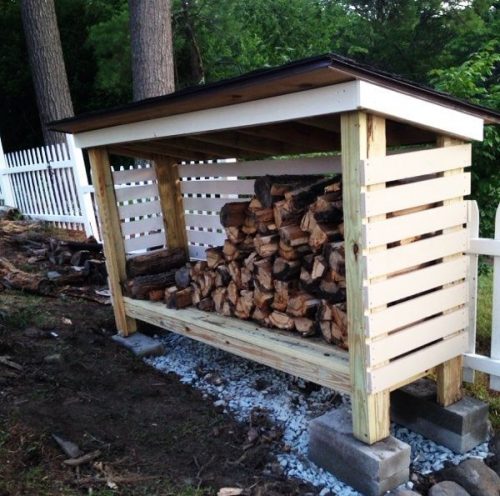 Backyard Firewood Shed