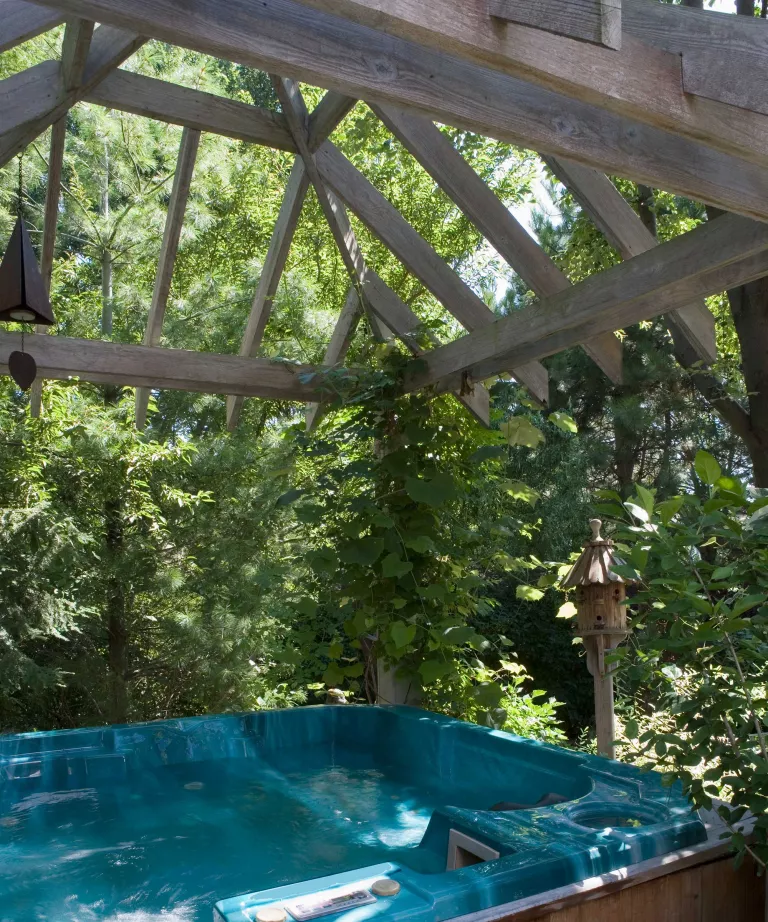 Hot Tub enclosure ideas for shady space