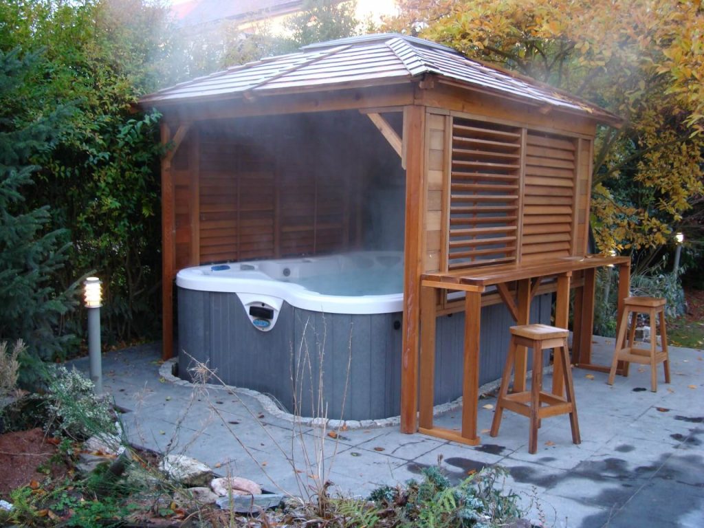 Hot tub enclosures