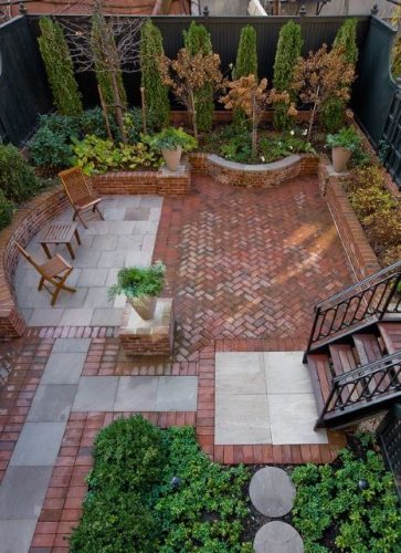 autumn patio landscape