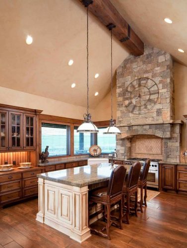 Large country kitchen