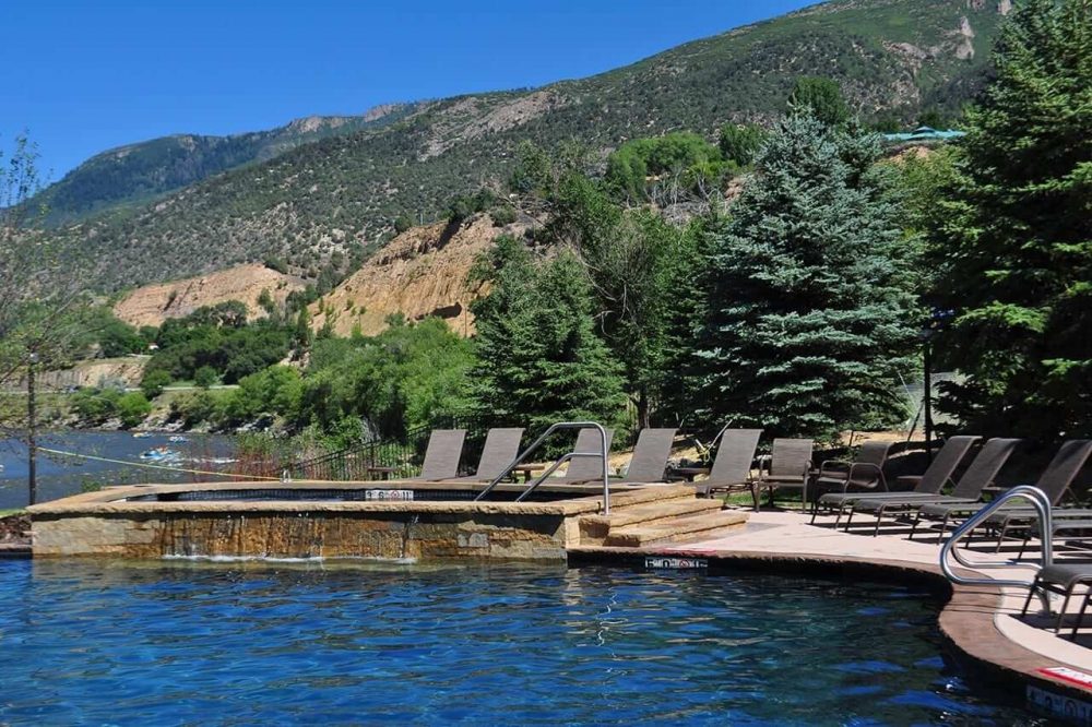 Family pool at Iron Mountain hot springs colorado