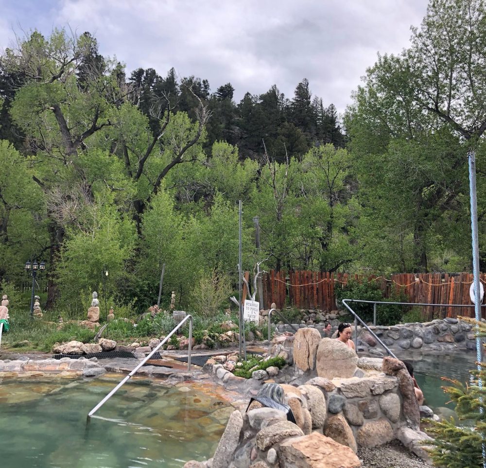 Best spot in Colorado hot springs map - Cottonwood hot springs