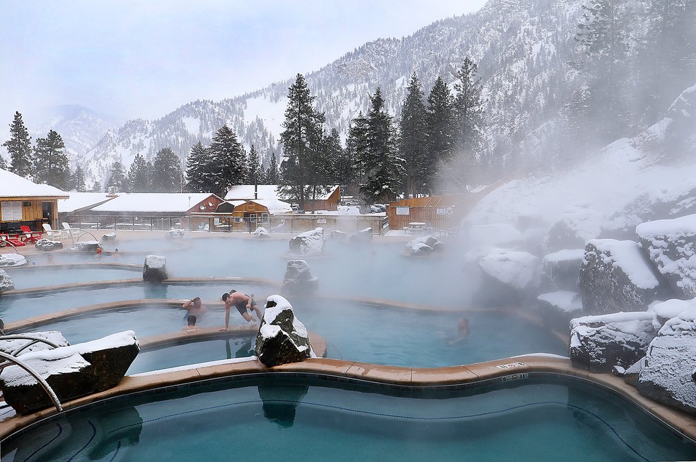 Montana hot springs map - Quinn's hot springs pools