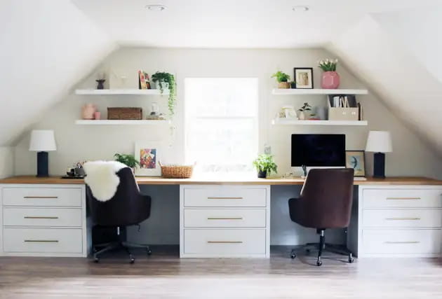 Modern Home Office Ideas with IKEA Furniture